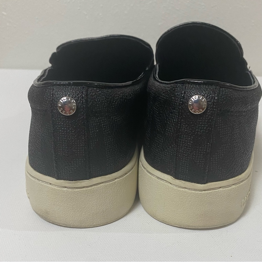Michael Kors Keaton Signature Slip On Black Sneaker/Loafer Sz 9.5. - Picture 4 of 13